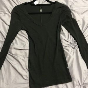 A Closet Staple! Basic Long Sleeve Black T